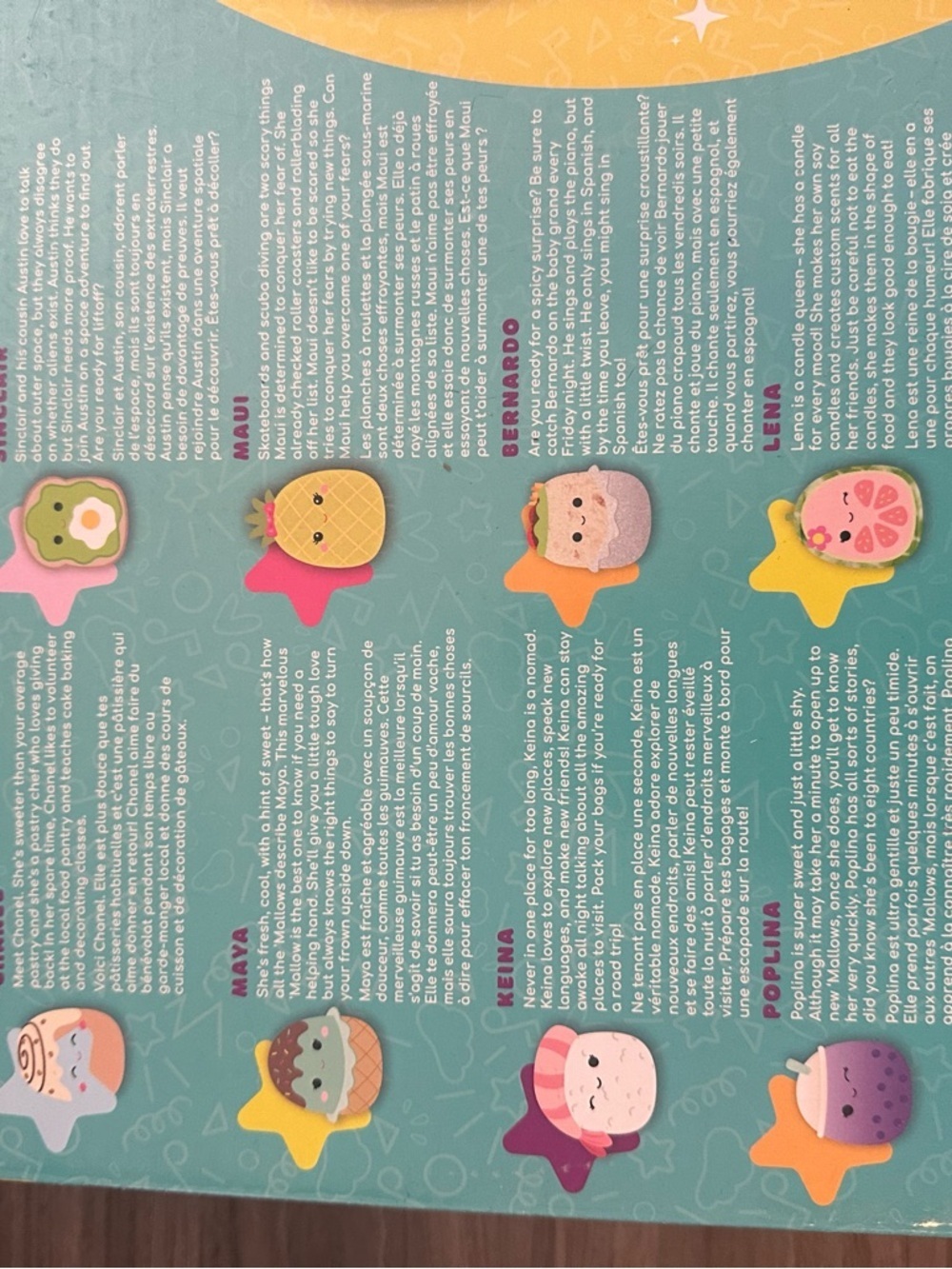 Squishmallows Plush Assorted Pastel Snack Set - Teal Box - Picture 3 of 3